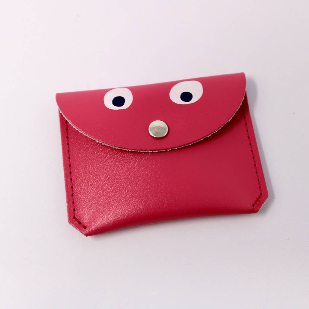 Ark Colour Design - GOOGLE EYE Mini - Geldbeutel Orange - ROSA ECK - Leder, Orange,