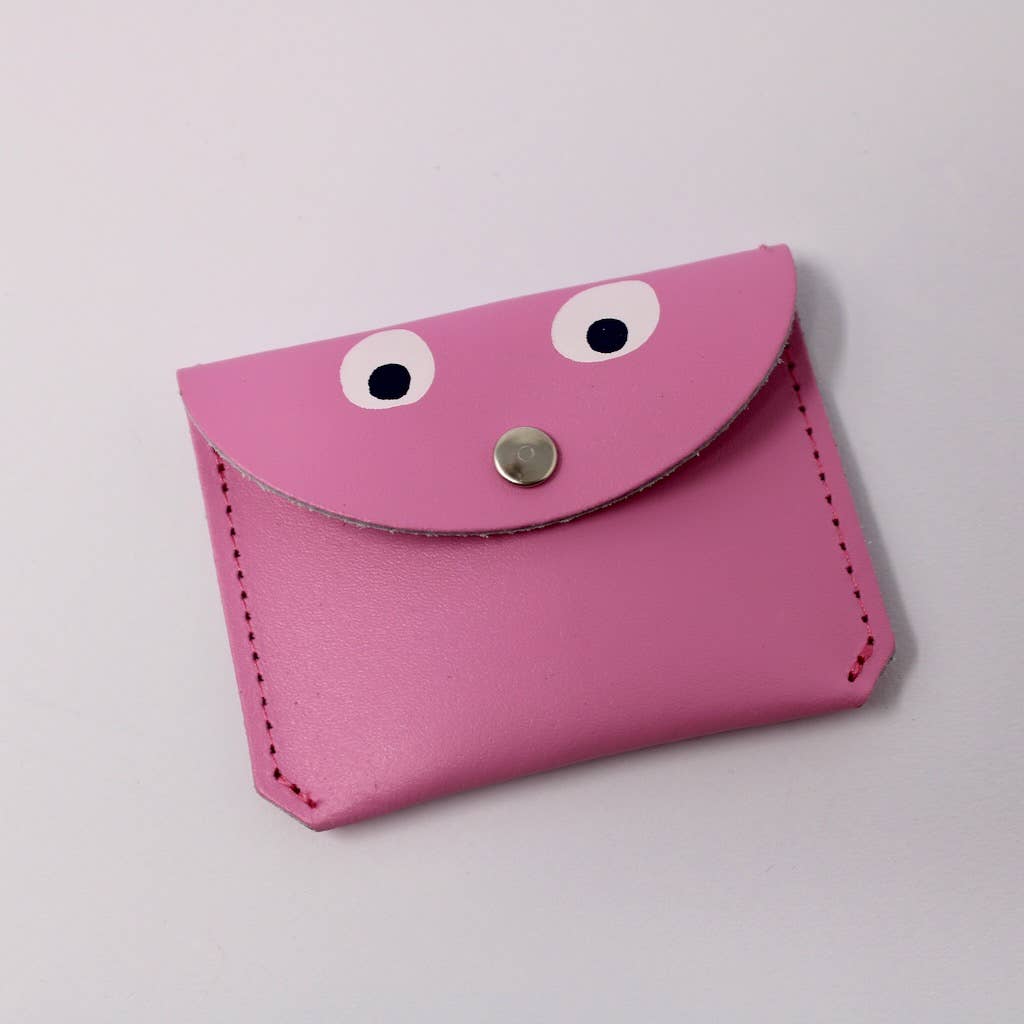 Ark Colour Design - GOOGLE EYE Mini - Geldbeutel Orange - ROSA ECK - Leder, Orange,