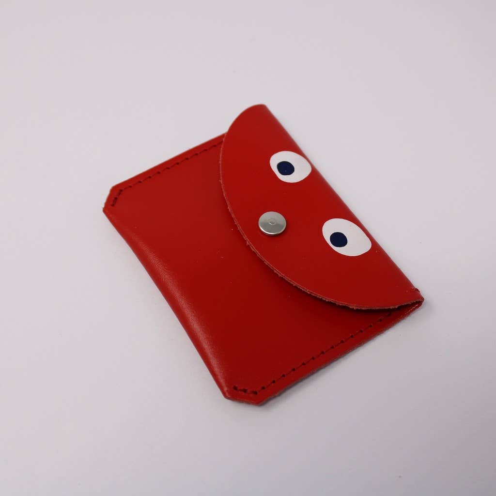 Ark Colour Design - GOOGLE EYE Mini - Geldbeutel Orange - ROSA ECK - Leder, Orange,