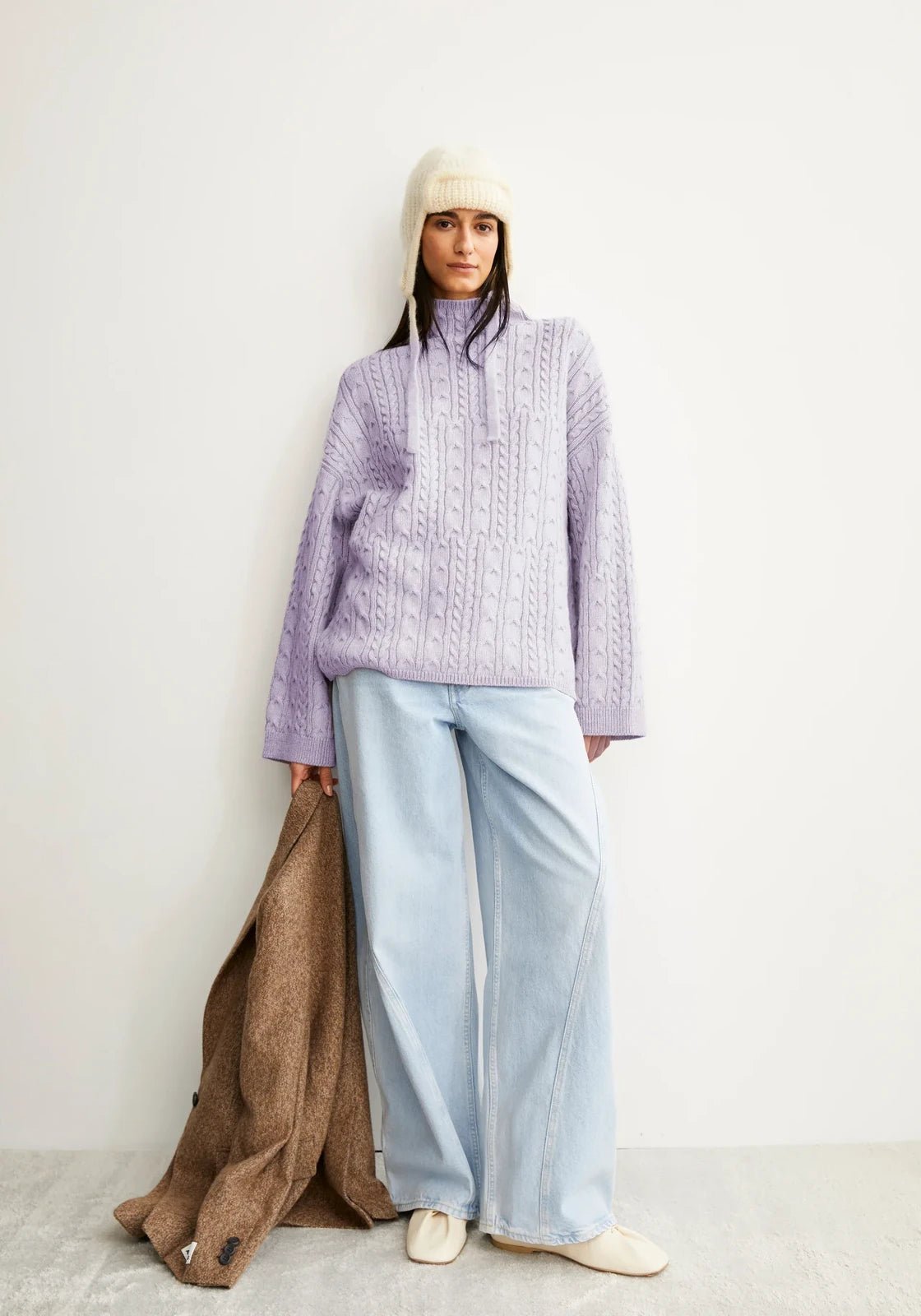 ARMEDANGELS - AAORI VANISE Pullover • oatmilk - frozen lavender - Pullover - ROSA ECK