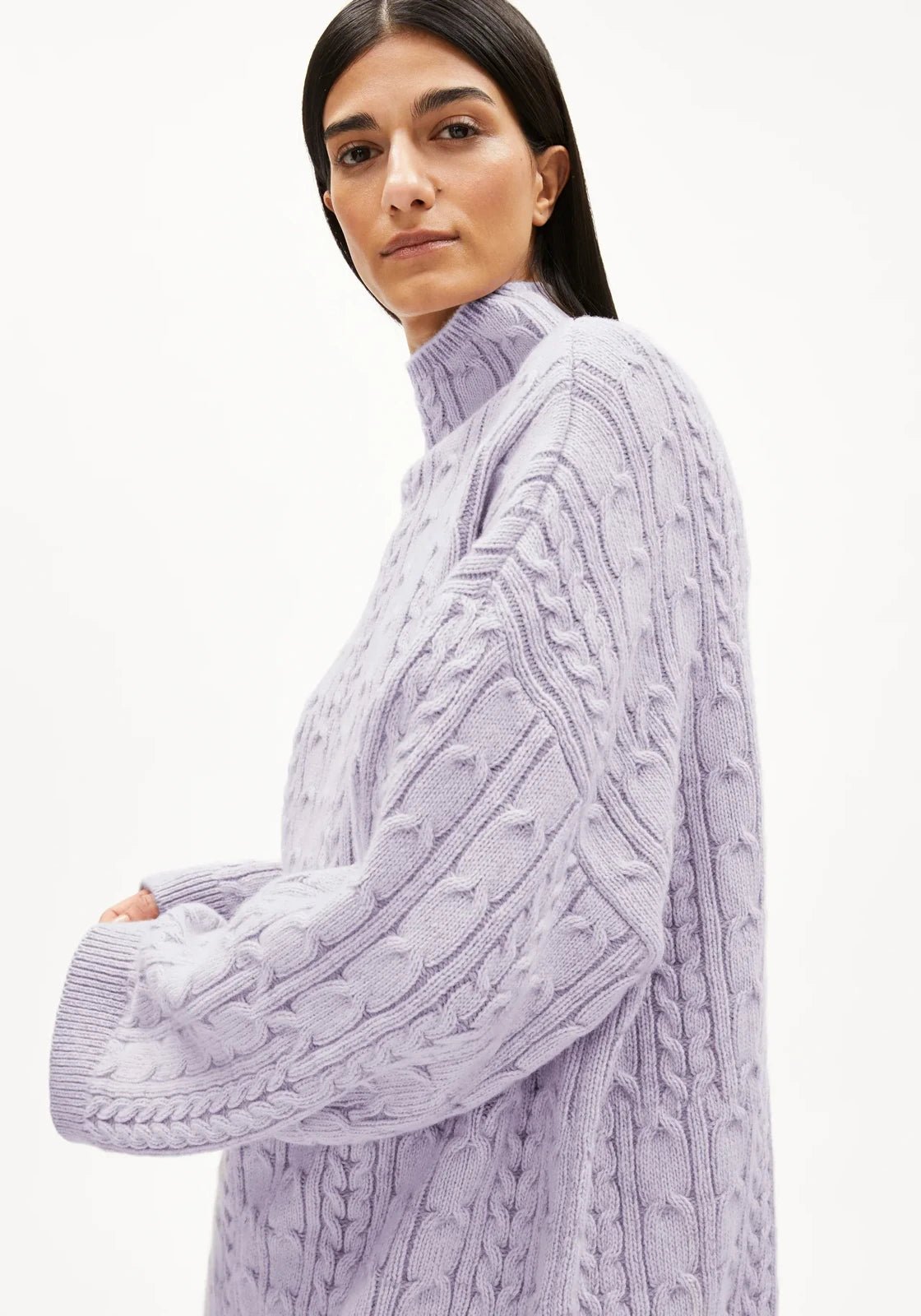 ARMEDANGELS - AAORI VANISE Pullover • oatmilk - frozen lavender - Pullover - ROSA ECK
