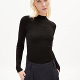ARMEDANGELS - ALAANIA Pullover Slim Fit Aus Bio - Baumwolle | black - Sweater - ROSA ECK -