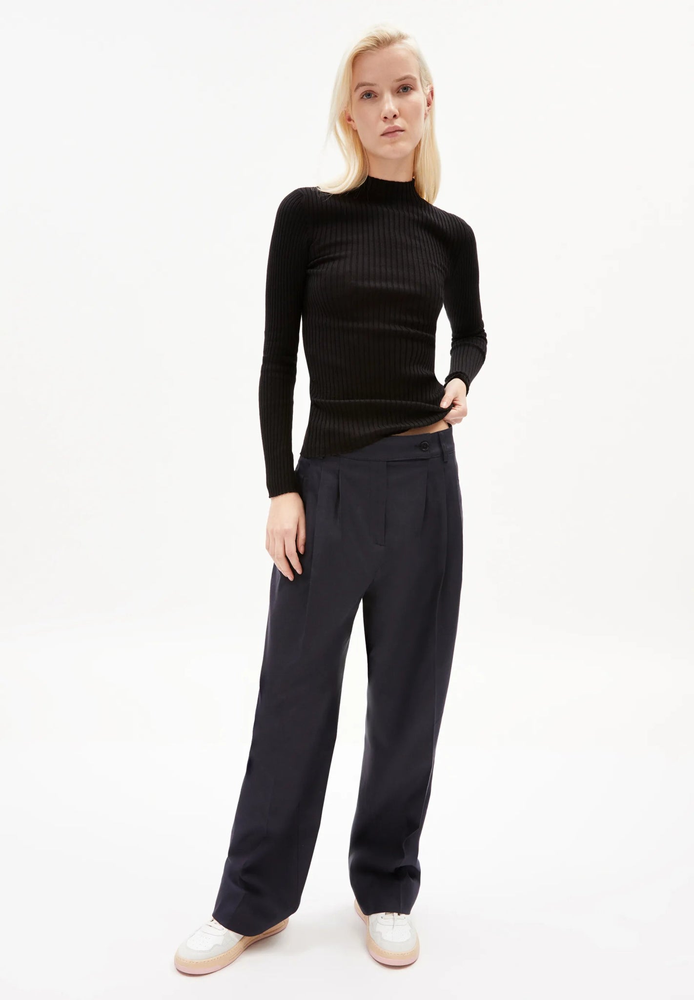ARMEDANGELS - ALAANIA Pullover Slim Fit Aus Bio - Baumwolle | black - Sweater - ROSA ECK -
