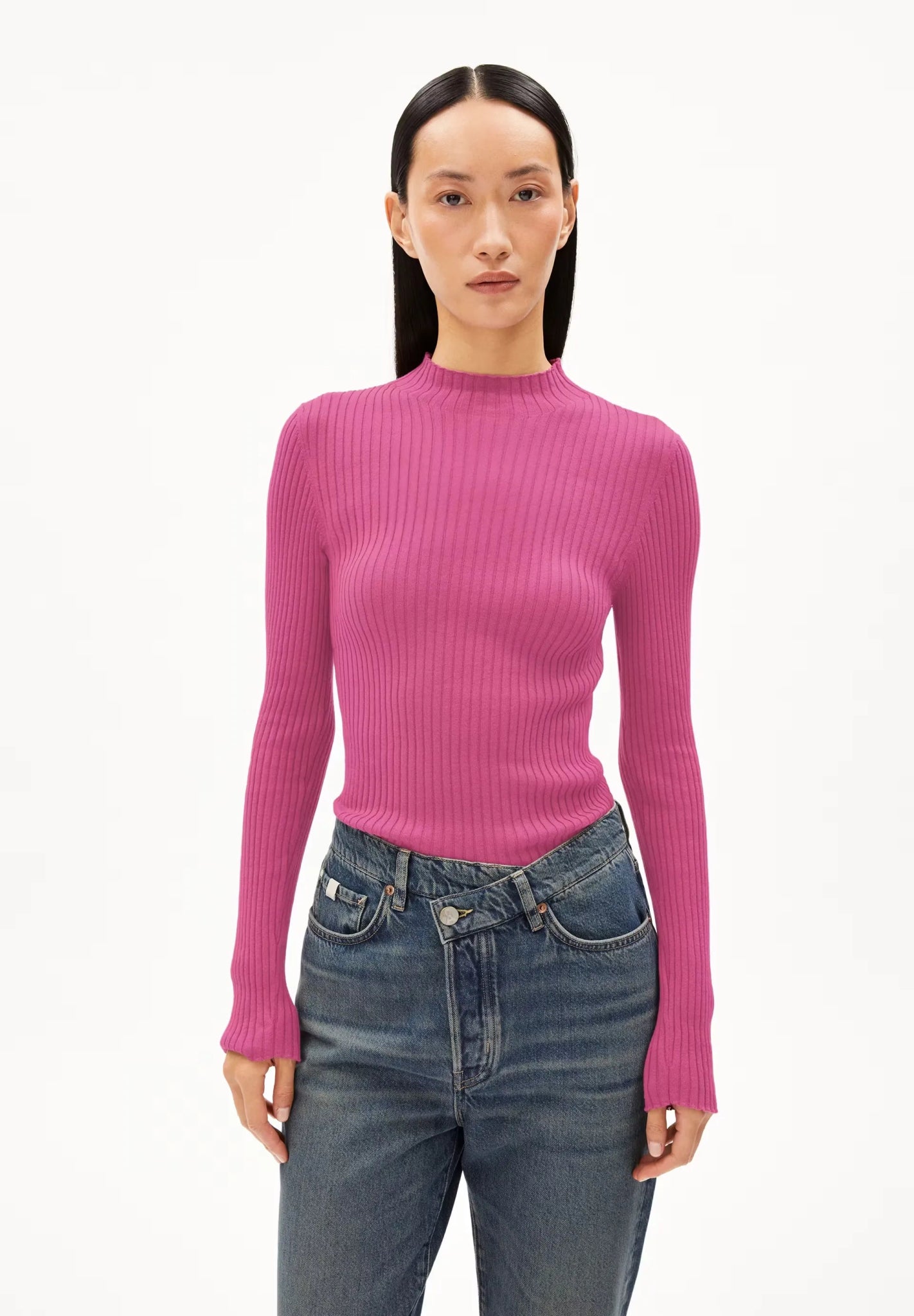 ARMEDANGELS - ALAANIA Pullover Slim Fit Aus Bio - Baumwolle | crushed berry - Sweater - ROSA ECK -