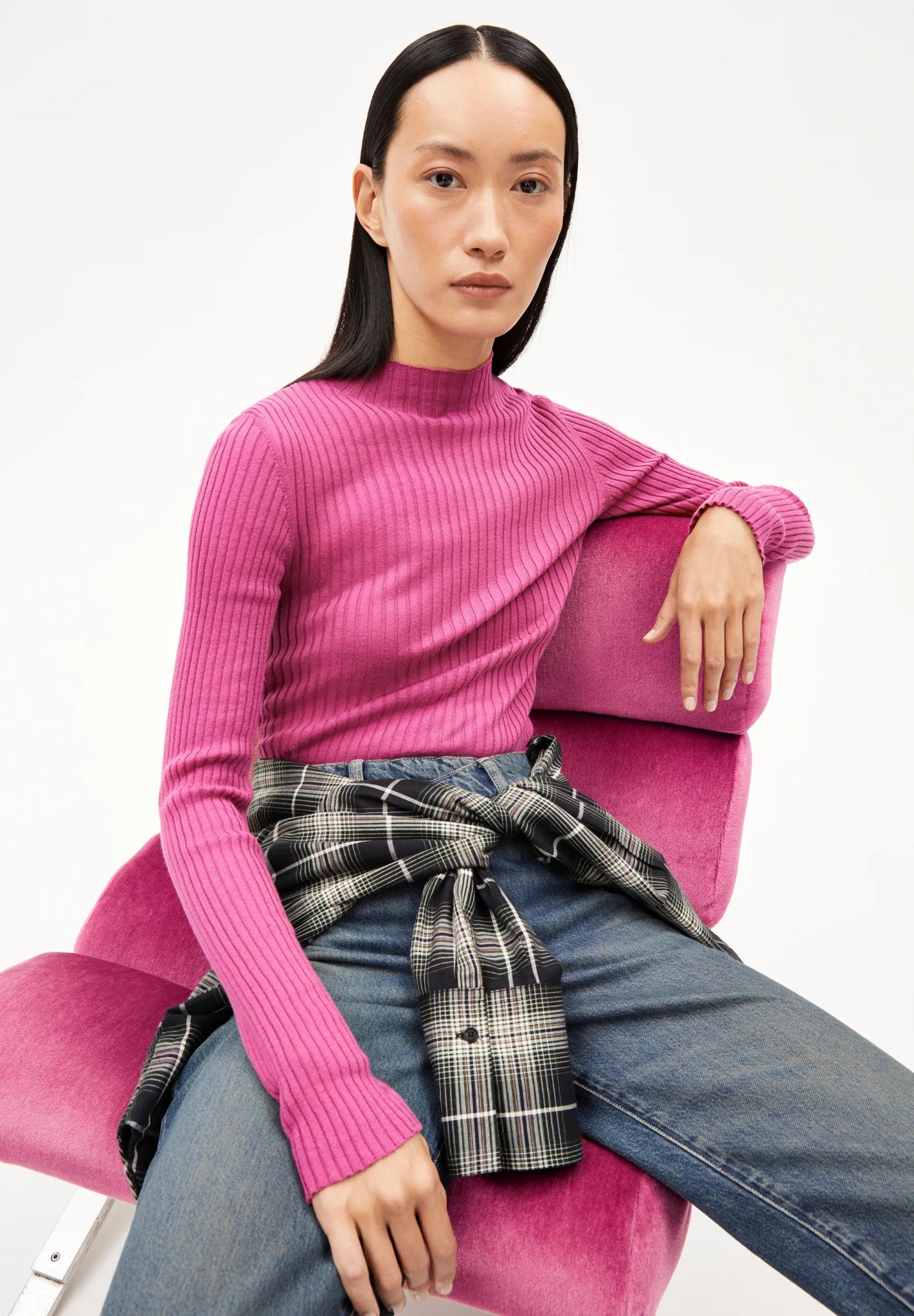 ARMEDANGELS - ALAANIA Pullover Slim Fit Aus Bio - Baumwolle | crushed berry - Sweater - ROSA ECK -