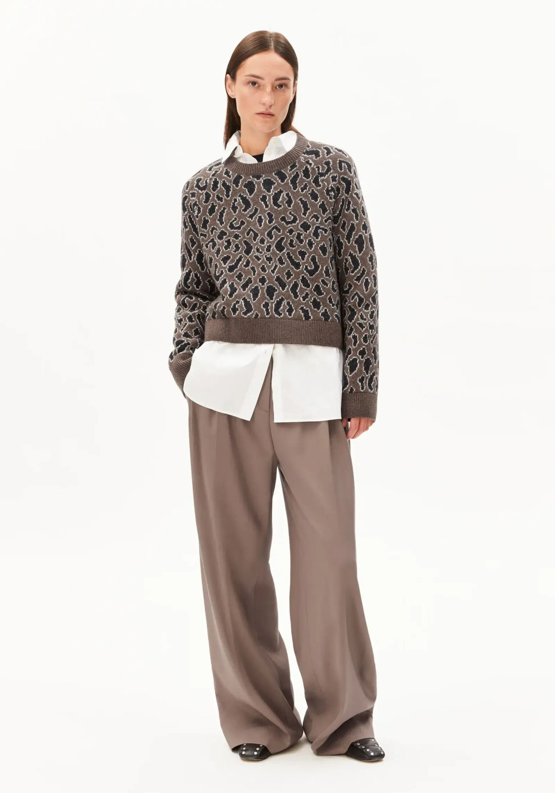 ARMEDANGELS - DILIRIAA LEOPAA Strickpullover • walnut cream - ROSA ECK Concept Store