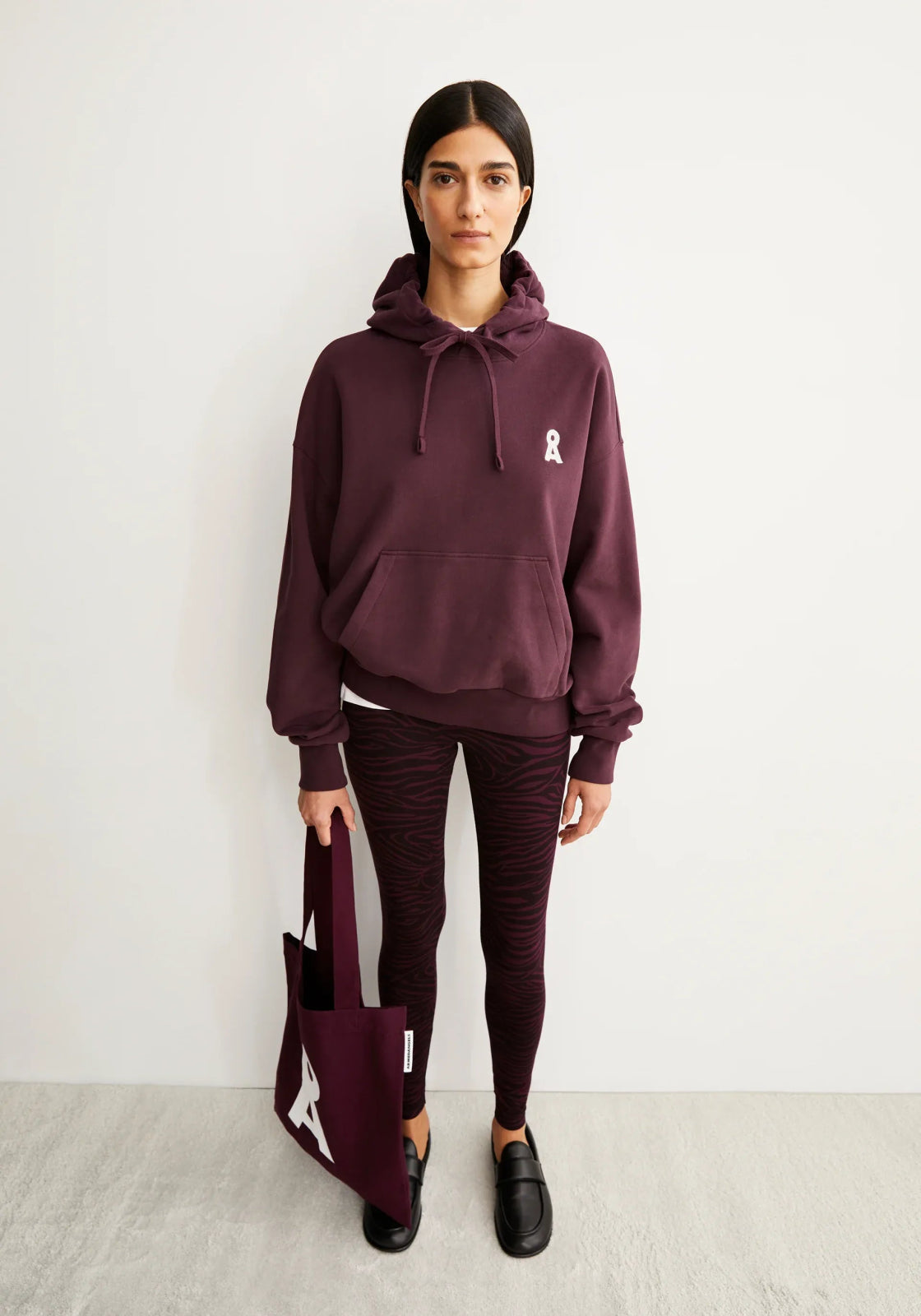 ARMEDANGELS - FARIBAA Leggings • Dark Cranberry - Hose - ROSA ECK
