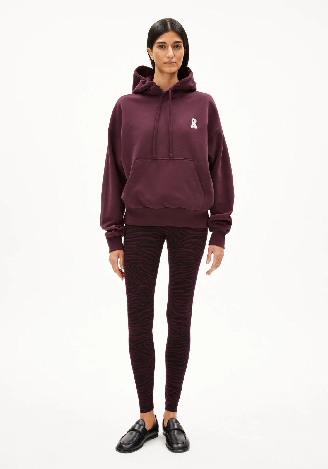 ARMEDANGELS - FARIBAA Leggings • Dark Cranberry - Hose - ROSA ECK