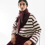 ARMEDANGELS - FRANKAA MAARLEN STRIPE Sweatshirt • undyed - dark cranberry - Pullover - ROSA ECK