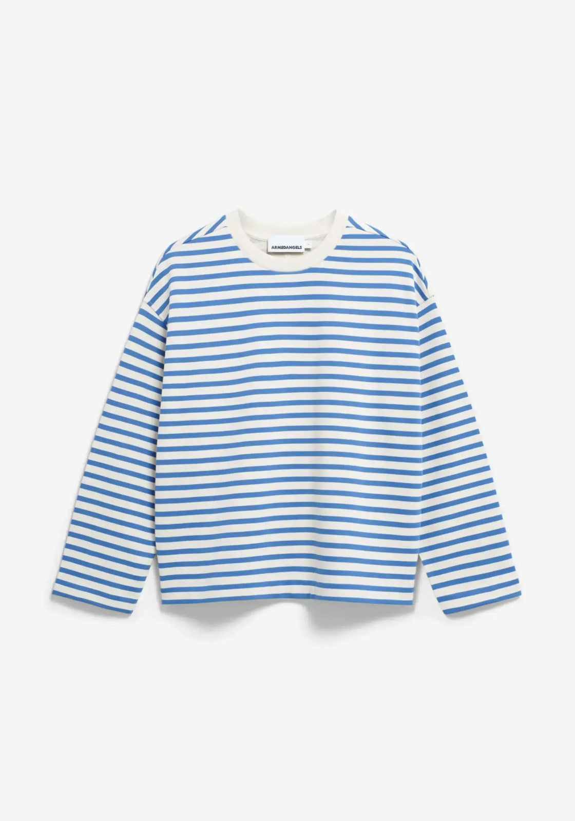 ARMEDANGELS - FRANKAA MAARLEN STRIPE Sweatshirt • undyed - dark morning - ROSA ECK Concept Store