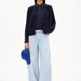 ARMEDANGELS - HELGEAA PREMIUM Top • tinted navy - Top - ROSA ECK