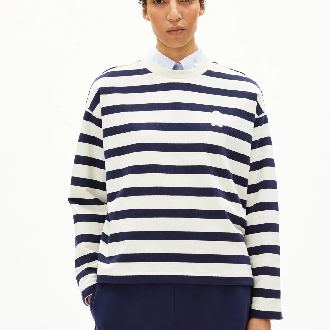 ARMEDANGELS - ICONIC Å FRANKAA BOLD Pullover • undyed - tinted navy - Pullover - ROSA ECK