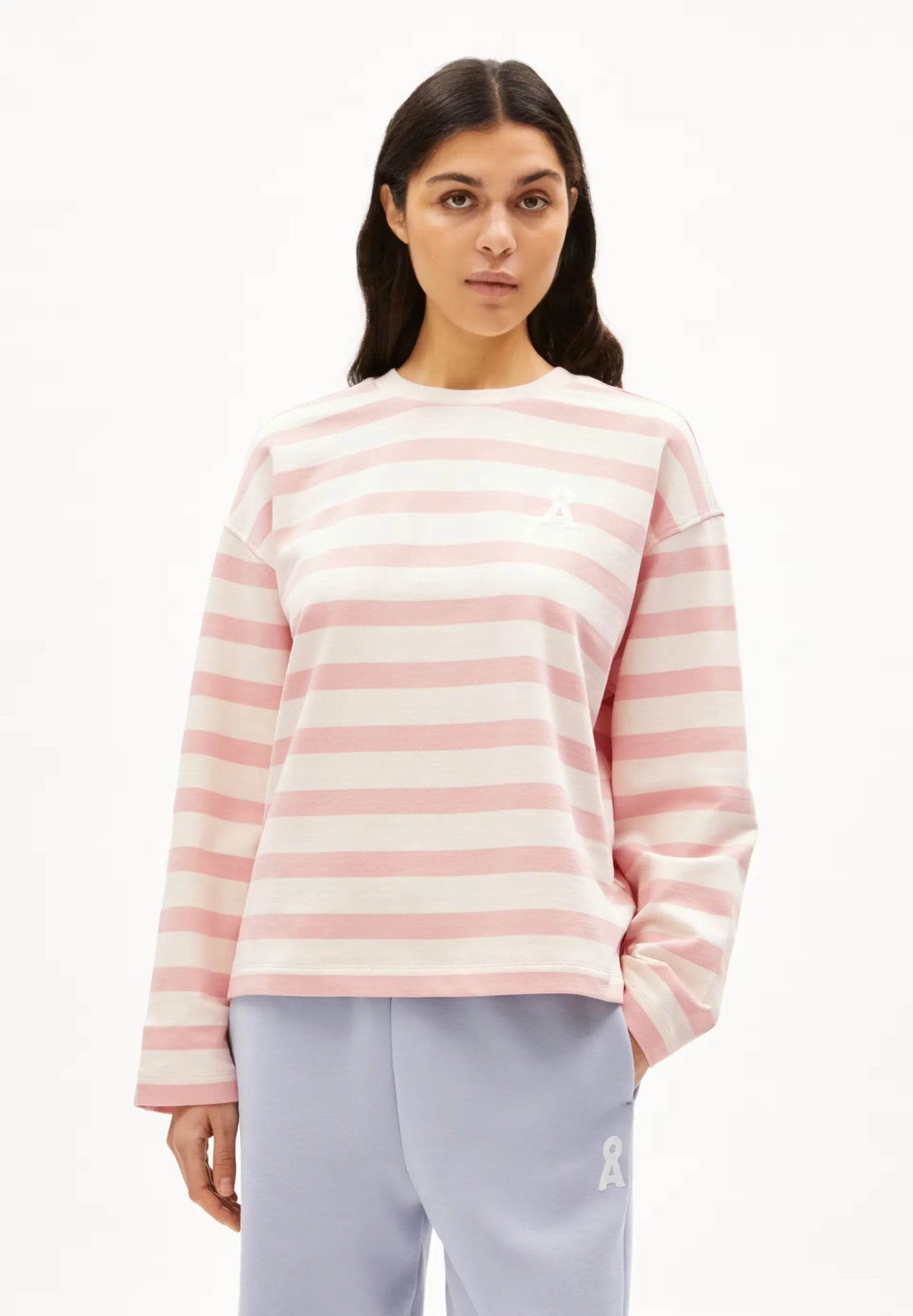 ARMEDANGELS - ICONIC Å FRANKAA BOLD Sweatshirt aus Bio - Baumwolle | undyed - rosalilly - Sweater - ROSA ECK -