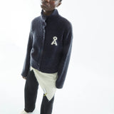 ARMEDANGELS - ICONIC Å MONALAA BOUCLÉ Strickpullover • Steel Melange Oatmilk - Pullover - ROSA ECK