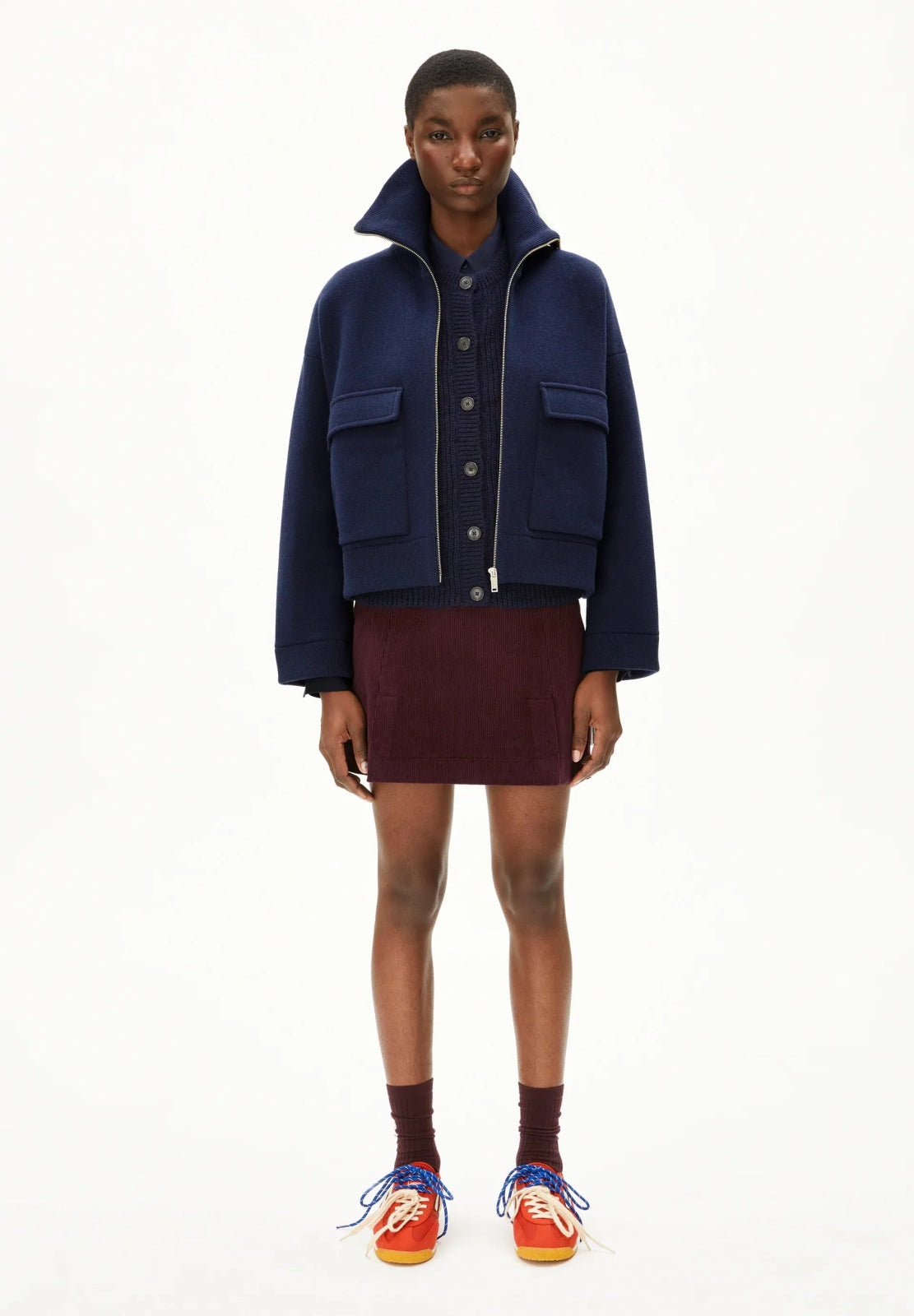 ARMEDANGELS - JOANIAAS Strickjacke • Tinted Navy - Pullover - ROSA ECK