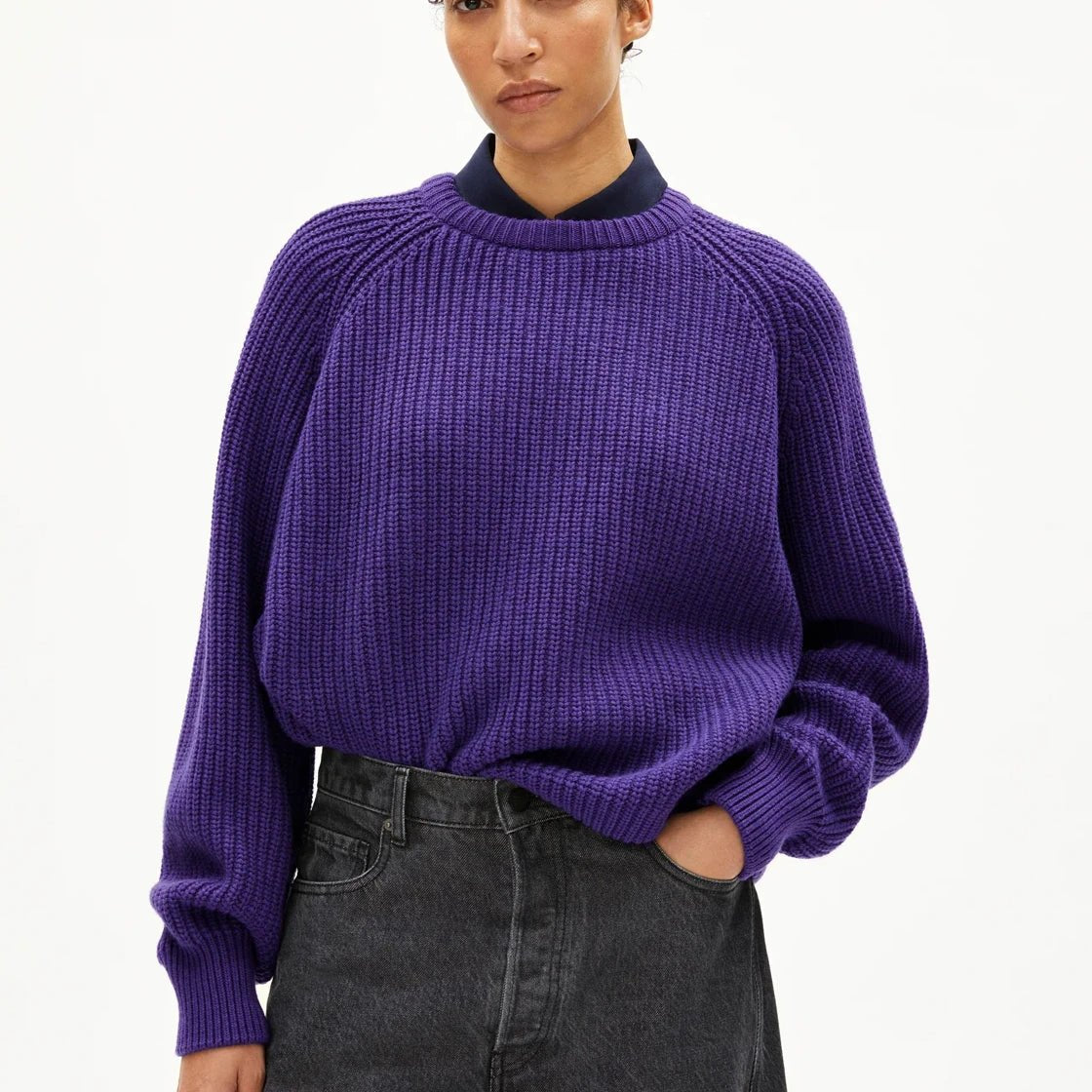 ARMEDANGELS - KAAGI Pullover • indigo lilac - Pullover - ROSA ECK