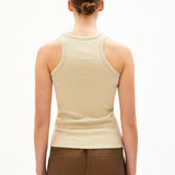 ARMEDANGELS - KANITAA Ripp - Top aus Bio - Baumwoll - Mix | gravel - Top - ROSA ECK -