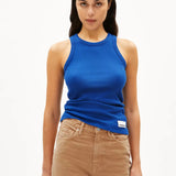 ARMEDANGELS - KANITAA Ripp - Top aus Bio - Baumwoll - Mix | lapis blue - Top - ROSA ECK -