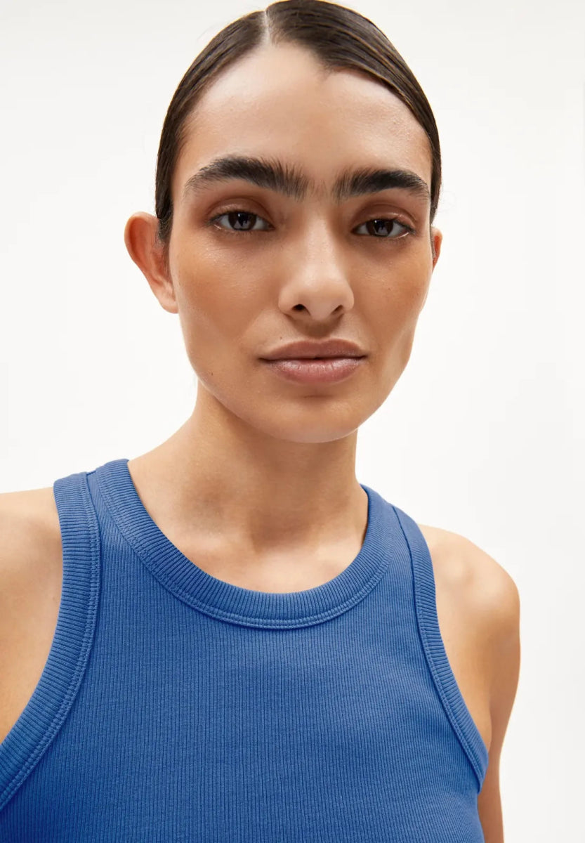 ARMEDANGELS - KANITAA Ripp - Top • dark morning - Top - ROSA ECK Concept Store