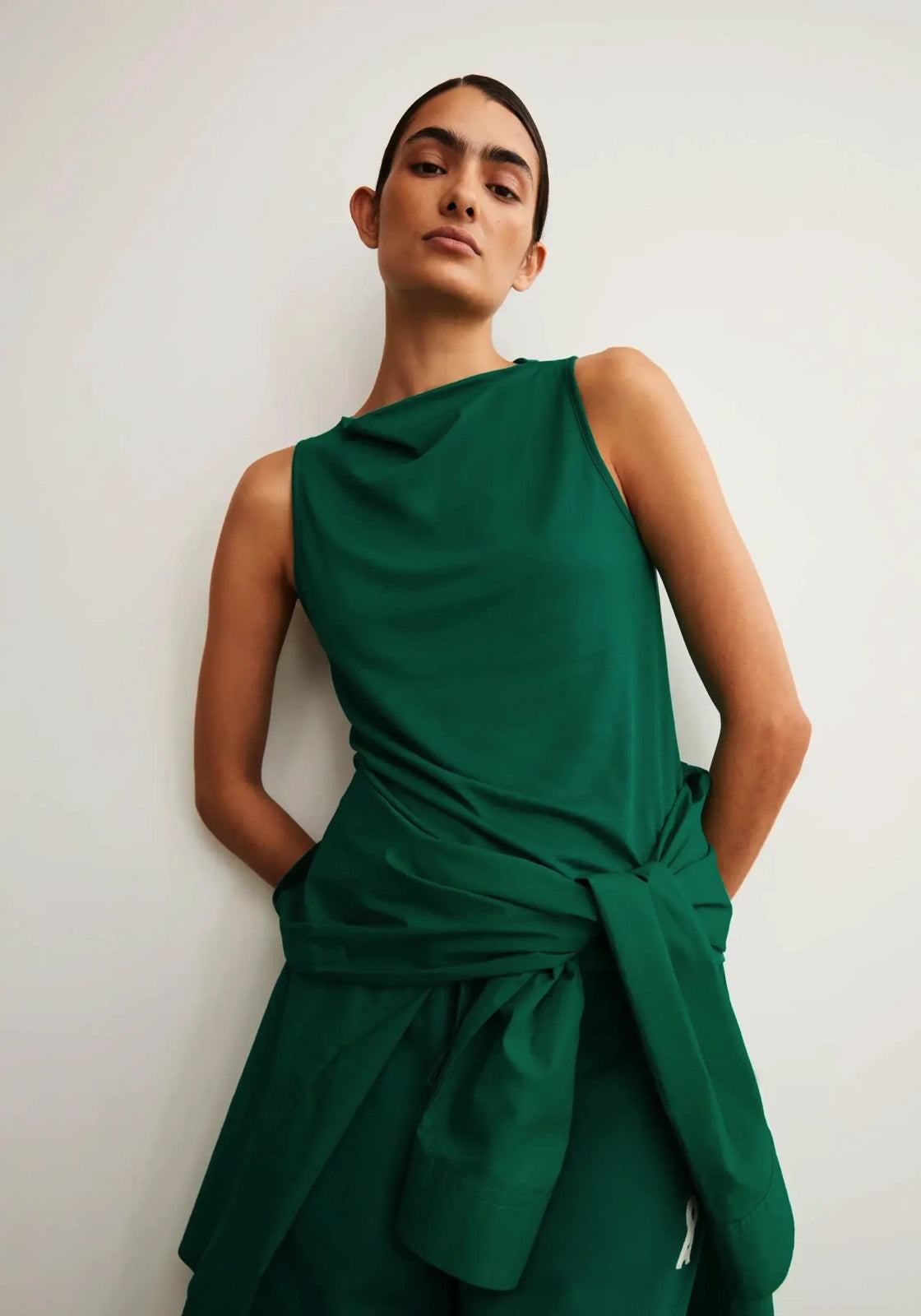 ARMEDANGELS - LAMINIAA Top • emerald green - ROSA ECK Concept Store