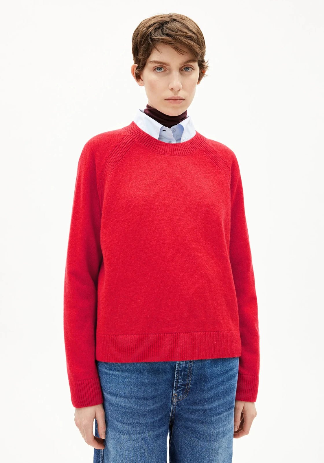 ARMEDANGELS - LILIRIAA REGLANA Pullover • candy apple - Pullover - ROSA ECK