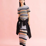 ARMEDANGELS - MAAYA STRIPES Pullover aus Bio - Baumwolle | misty morning - deep rosalilly - Sweater - ROSA ECK -