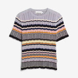 ARMEDANGELS - MAAYA STRIPES Pullover aus Bio - Baumwolle | misty morning - deep rosalilly - Sweater - ROSA ECK -