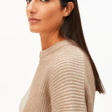 ARMEDANGELS - MAYRAA VANISE Strickpullover • camel melange - oatmilk - Pullover - ROSA ECK