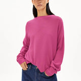 ARMEDANGELS - MERINAA LINKS LINKS Pullover aus Bio - Baumwolle | crushed berry - Sweater - ROSA ECK -