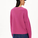 ARMEDANGELS - MERINAA LINKS LINKS Pullover aus Bio - Baumwolle | crushed berry - Sweater - ROSA ECK -
