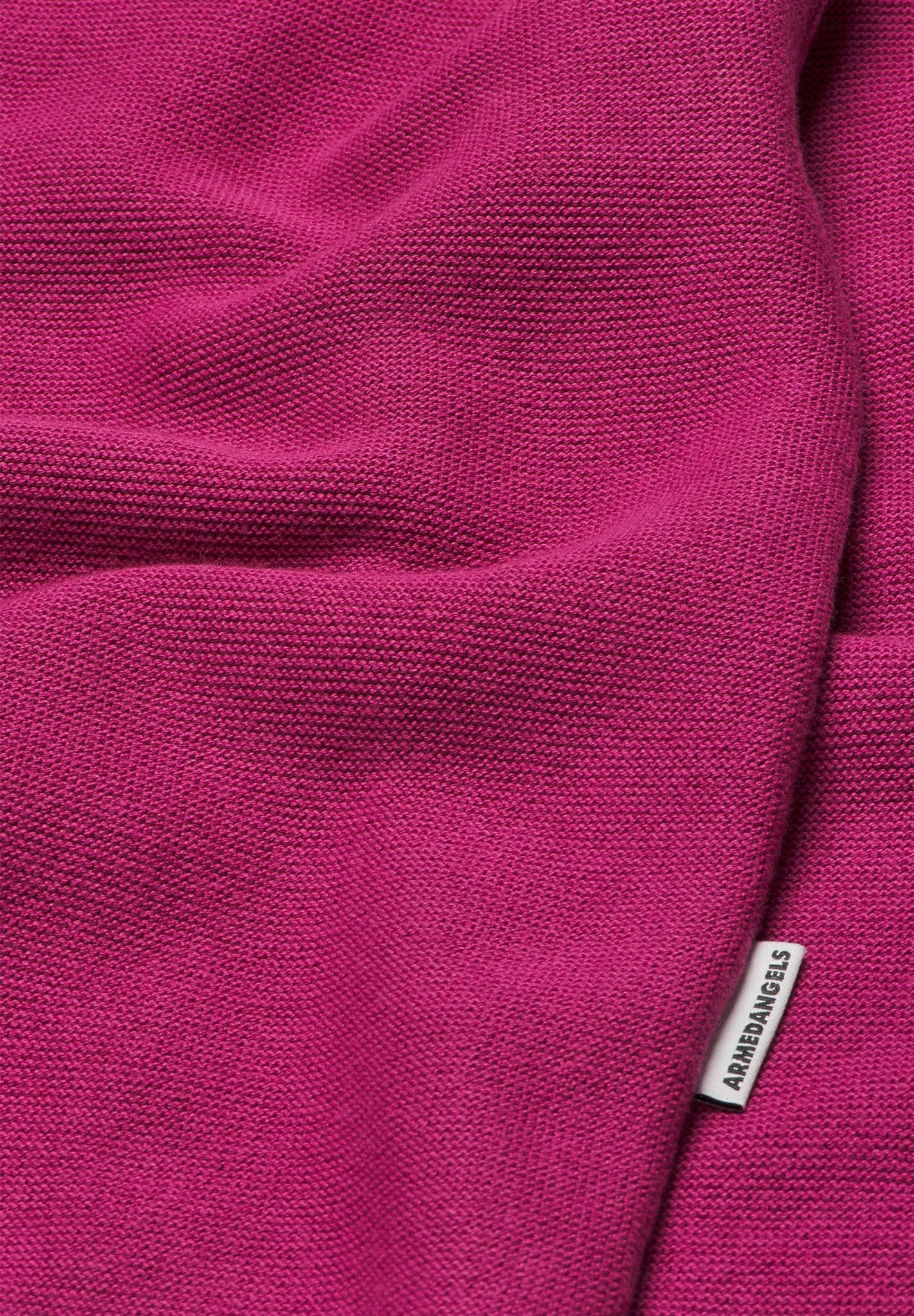 ARMEDANGELS - MERINAA LINKS LINKS Pullover aus Bio - Baumwolle | crushed berry - Sweater - ROSA ECK -