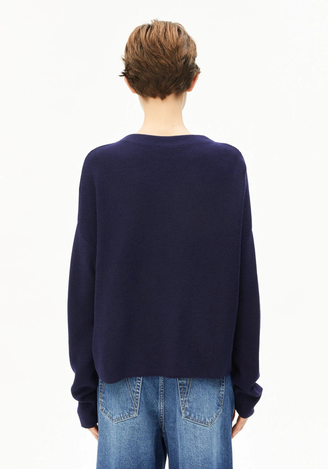 ARMEDANGELS - MERINAA Strickpullover • Tinted Navy - Sweater - ROSA ECK