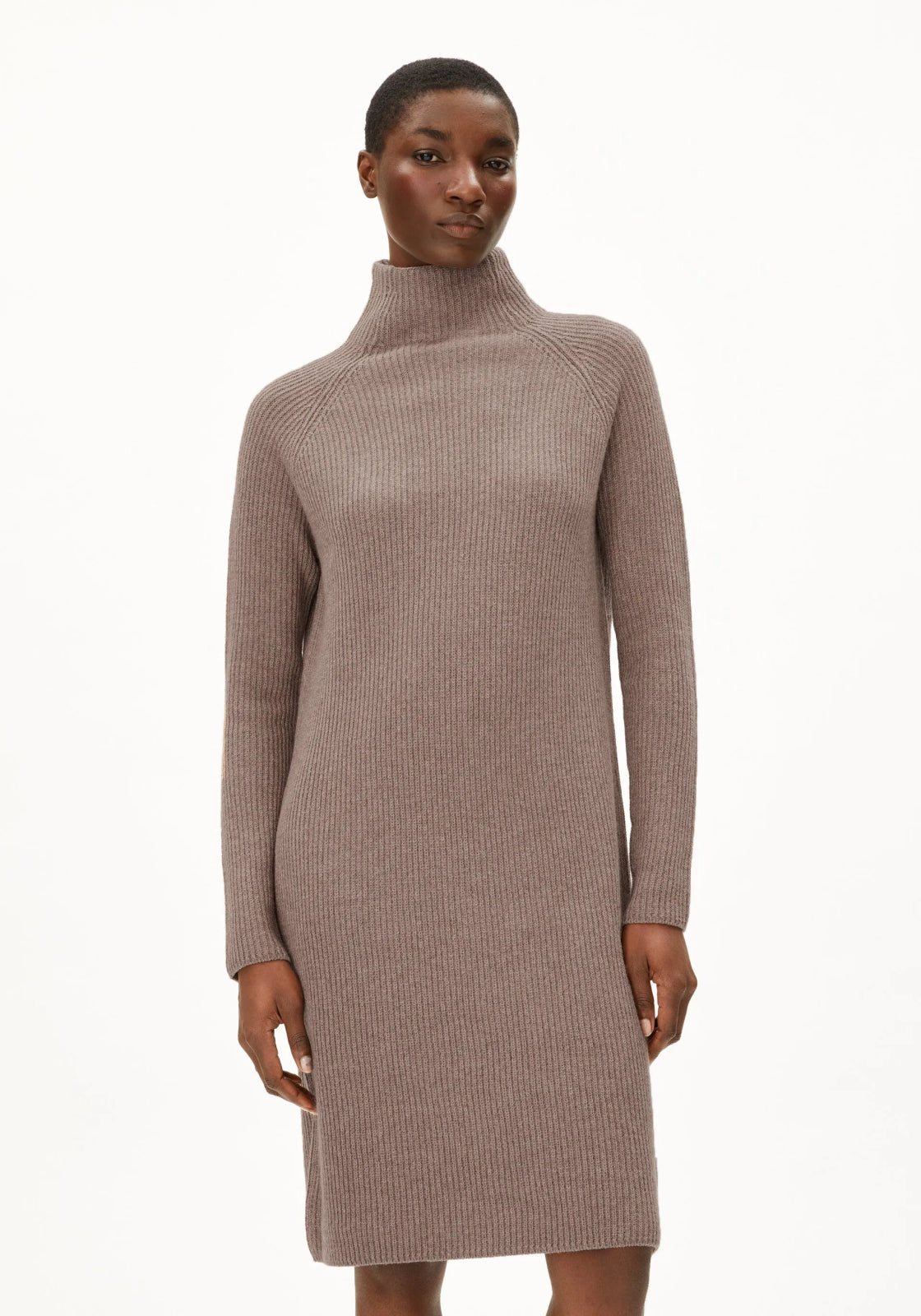 ARMEDANGELS - MILLAANA Strickkleid • Cinnamon Dust Melange - Kleid - ROSA ECK