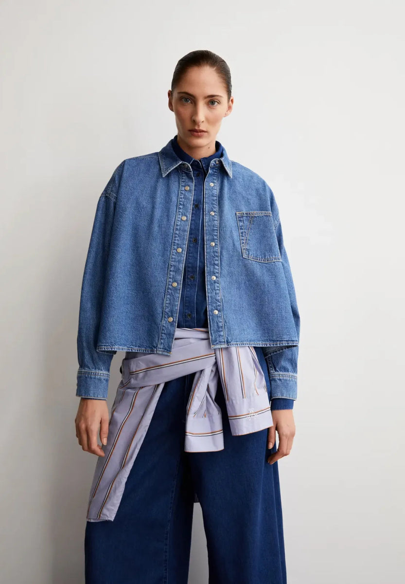 ARMEDANGELS - NALAANI Jeansbluse • sea foam - Hemd - ROSA ECK Concept Store