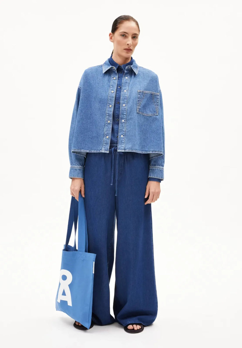 ARMEDANGELS - NALAANI Jeansbluse • sea foam - Hemd - ROSA ECK Concept Store