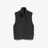ARMEDANGELS - OLAIAAS CABLE Top • steel melange - Top - ROSA ECK