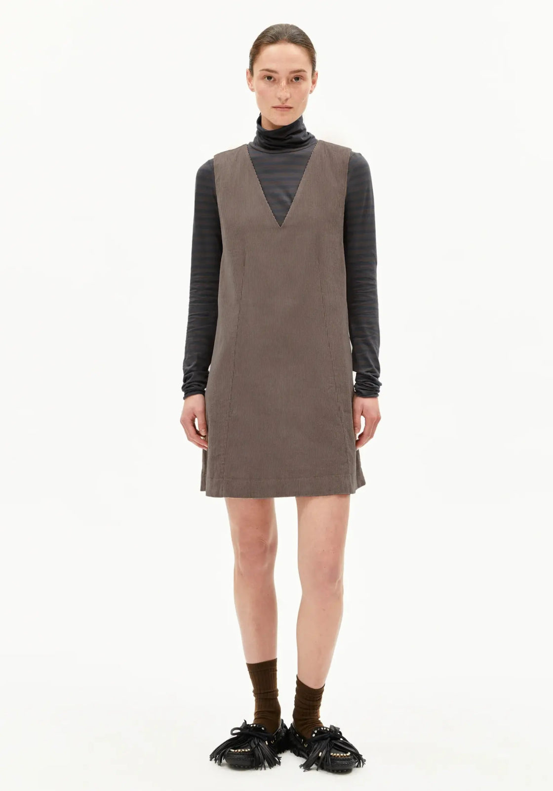 ARMEDANGELS - PINAAFO CORDUROY Kleid • walnut cream - ROSA ECK Concept Store