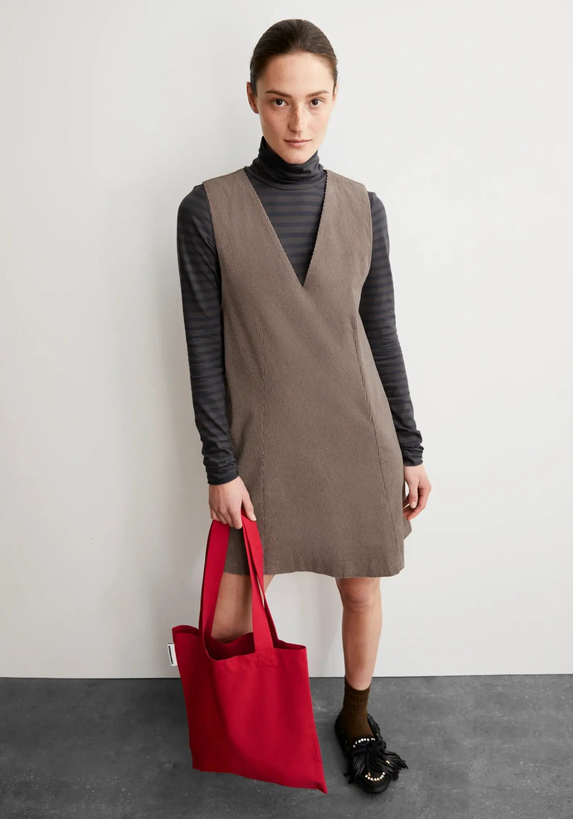 ARMEDANGELS - PINAAFO CORDUROY Kleid • walnut cream - ROSA ECK Concept Store