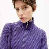 ARMEDANGELS - REBECCAA GMT DYE Cardigan • indigo lilac - Cardigan - ROSA ECK
