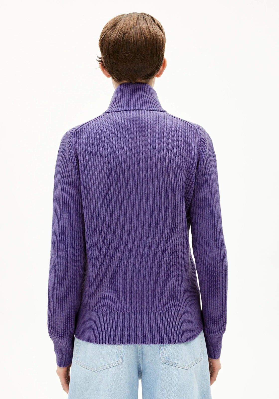 ARMEDANGELS - REBECCAA GMT DYE Cardigan • indigo lilac - Cardigan - ROSA ECK