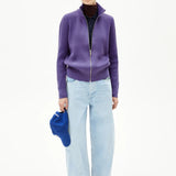 ARMEDANGELS - REBECCAA GMT DYE Cardigan • indigo lilac - Cardigan - ROSA ECK