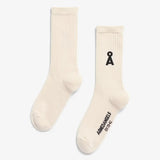 ARMEDANGELS - SAAMUS BOLD Socken • oatmilk - black - Socken - ROSA ECK Concept Store