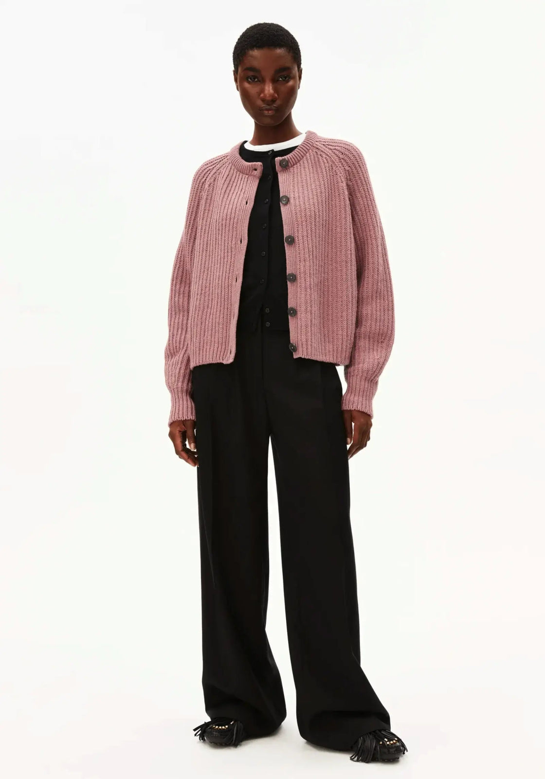 ARMEDANGELS - SELMAA Strickcardigan • light berry - ROSA ECK Concept Store