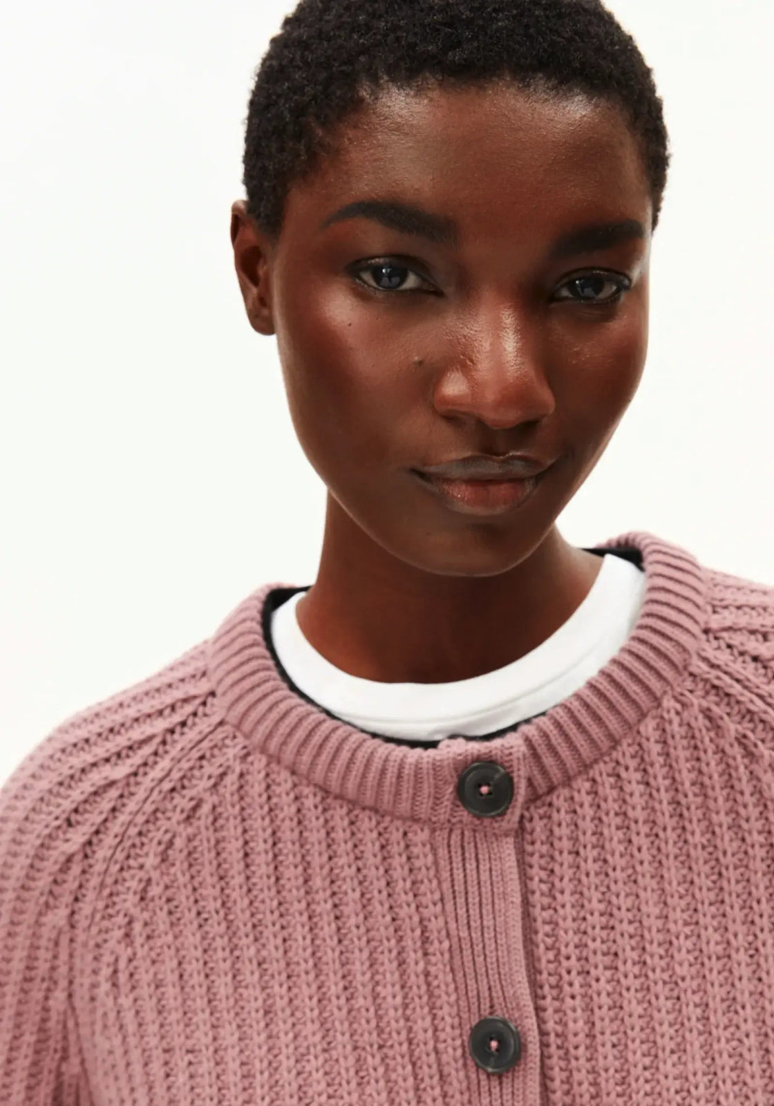 ARMEDANGELS - SELMAA Strickcardigan • light berry - ROSA ECK Concept Store