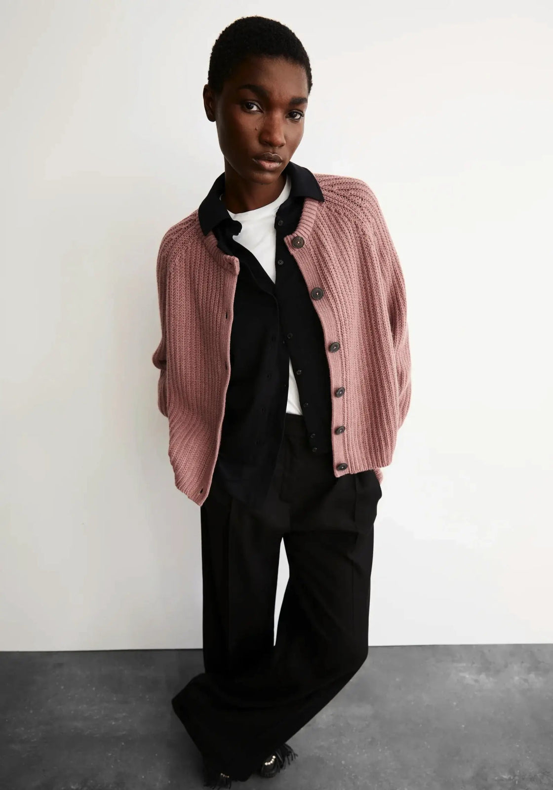ARMEDANGELS - SELMAA Strickcardigan • light berry - ROSA ECK Concept Store