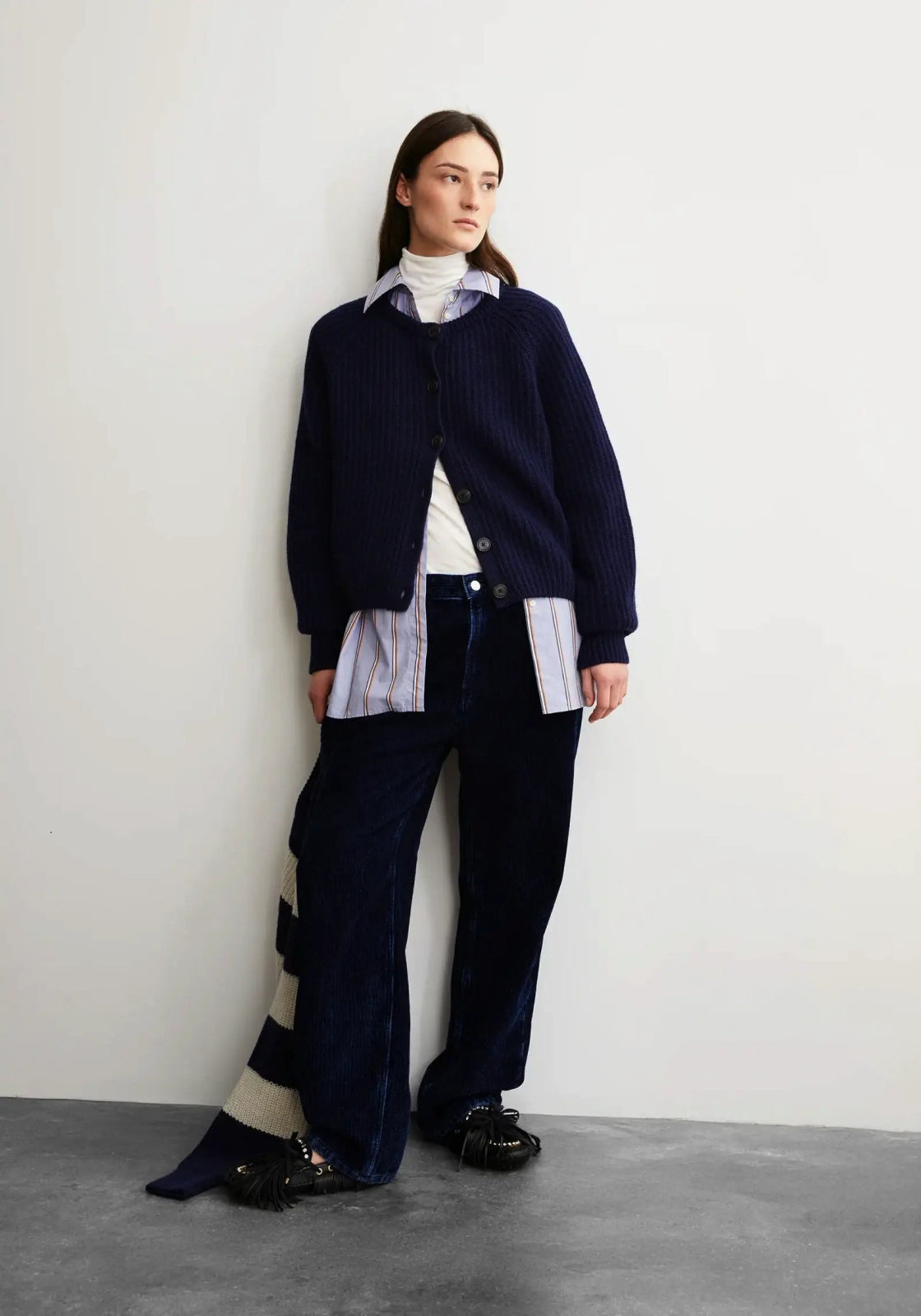 ARMEDANGELS - SELMAA Strickcardigan • tinted navy - ROSA ECK Concept Store