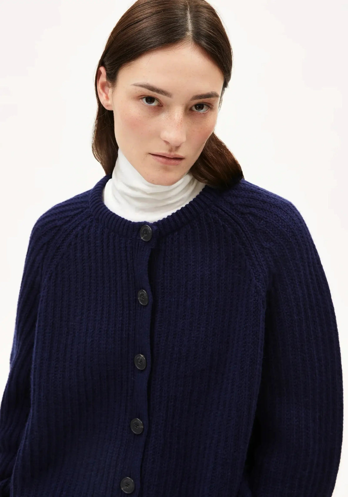 ARMEDANGELS - SELMAA Strickcardigan • tinted navy - ROSA ECK Concept Store