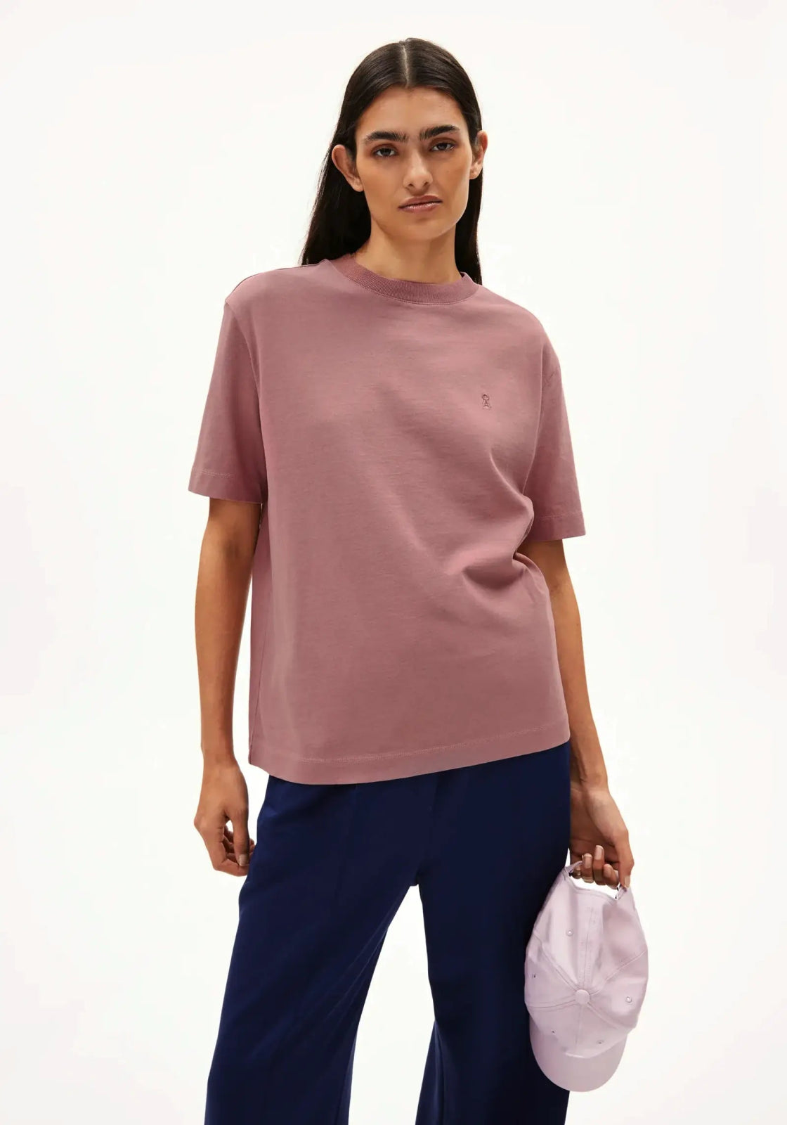 ARMEDANGELS - TARJAA Heavyweight T‑Shirt • light berry - ROSA ECK Concept Store