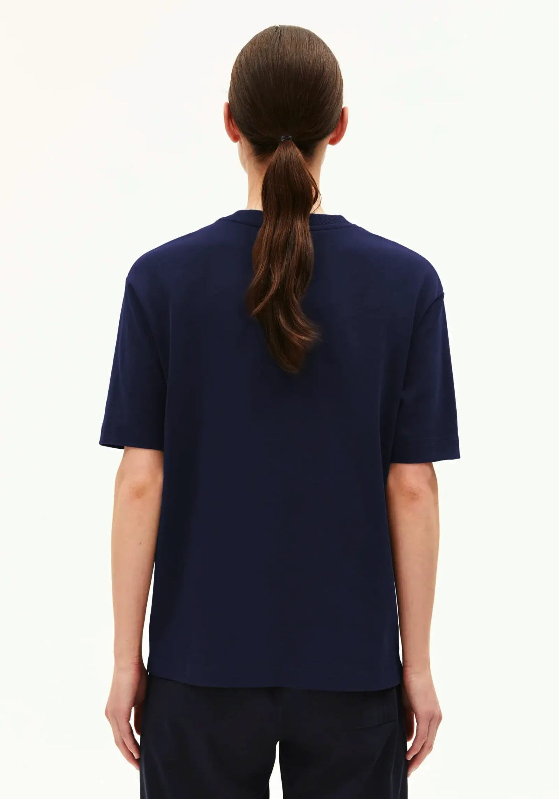 ARMEDANGELS - TARJAA Heavyweight T‑Shirt • tinted navy - ROSA ECK Concept Store