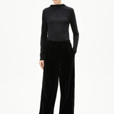ARMEDANGELS - VATINAA VELVET Hose • black - Hose - ROSA ECK